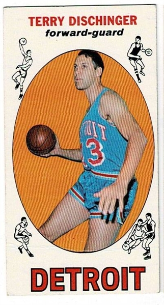 1969 Topps Basketball #33 Terry Dischinger - Detroit Pistons RC